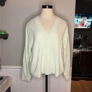 Madewell Women's V-Neck Sweater - Light Cream